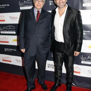 Alessandro Cuomo and The Italian consul Antonio Verde at the Los Angeles Italia Film festival 2015