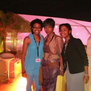 Erica Watson with Euzhan Palcy and Alesyn McCall at the 64th Annual Cannes Film Festival.