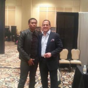 Jesse Lewis IV pictured with Jorge Padron of Padron Cigars Big Smoke at The Mirage Casino