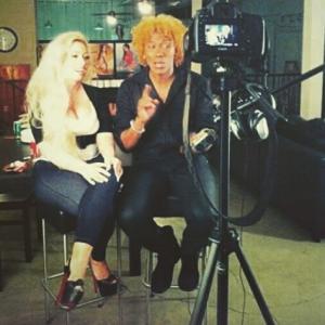 Jesse Lewis IV filming with Jenna Shea for untitled pilot