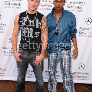 Jesse Lewis attending Mercedes Benz Fashion Week w Chad Tulik MTV Tila Tequila