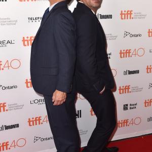 Mark Ruffalo and Michael Rezendes at event of Spotlight (2015)