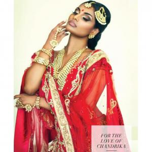 Chandrika Ravi feature in South Asian Bride Magazine; 'For The Love of Chandrika'.