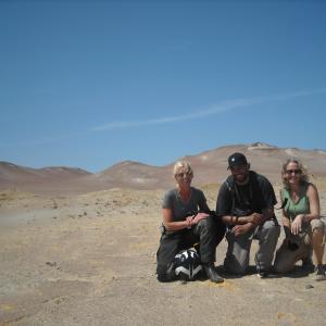 With Sound Man Mark Patino and Producer Rachel McGuire on location in Peru