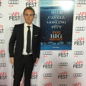 Jon Hartley at the world premiere of The Big Short