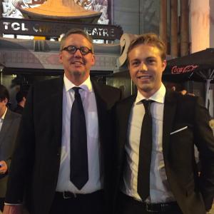 Adam McKay with Jon Hartley at The Big Short world premiere
