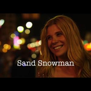 On set of Sand Snowman