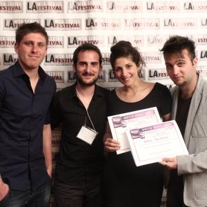 Marco Sani, Roberto D'Adorante, Chiara Donato and Rossano Dalla Barba at LA Web Fest 2013