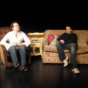 Danny Sauls (Left) in an Off-Off Broadway Show