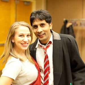 Ashok Chaudhary with Tiff before the show.