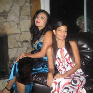 Sandra Santiago and with Jasmin Espada in a party in Hollywood California httpwwwsandrasantiagocom