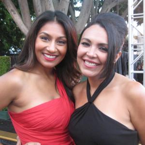 Sandra Santiago with Actress Amrapali Ambegaokar Hollywood California httpwwwsandrasantiagocom