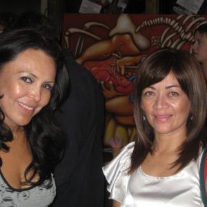 Sandra Santiago and photographer Gracy Cruz at Comedian Nikki Melendezs film screening in downtown Los Angeles California httpwwwsandrasantiagocom