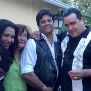Sandra Santiago and Erik Estrada on the set of Sangre Negra Los Angeles California wwwSandraSantiagocom