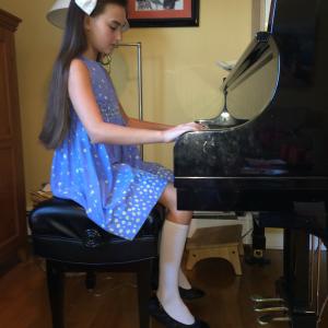 Young Carissa Rehearsal  K545 Piano Film