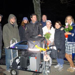 Cast and crew of Honor Society Tiffany Laufer director