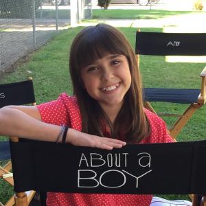 Molly Jackson on the set of About A Boy