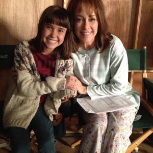 Molly Jackson and Patricia Heaton on the set of The Middle