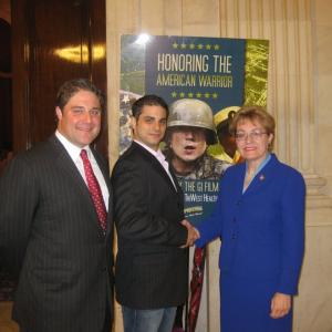 John Ponsoll Eric Dow and Congresswoman Marcy Kaptur at the GI Film Festival