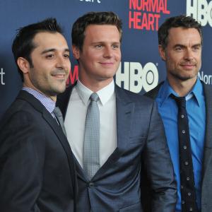 Murray Bartlett, Jonathan Groff and Frankie J. Alvarez at event of The Normal Heart (2014)