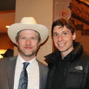 Todd Lowe and James Liakos at the premiere of 50 to 1 2014