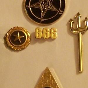 New World Order Illuminati Officer Pin Set