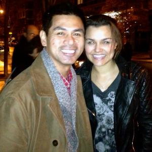 Samantha Banks (Eponine) after screening of Les Miserables in NYC