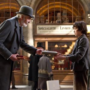 Still of Christopher Lee and Asa Butterfield in Hugo isradimas 2011