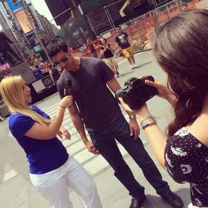 Interview in Times Square