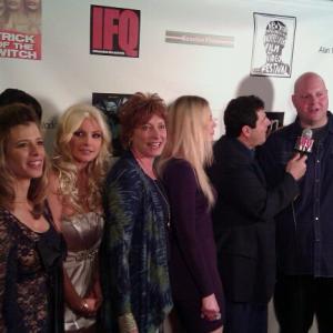 At The Trick of the Witch premiere, with Suzy Ciccolini Brittany Andrews, Victoria Masina, director Chris Morrissey, Gia Franzia