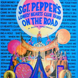 Poster Broadway production of Beatles Sgt Peppers Lonely Hearts Club