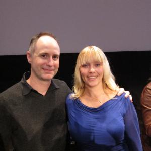 Christine Hals with Frozen's music supervisor Tom MacDougall.