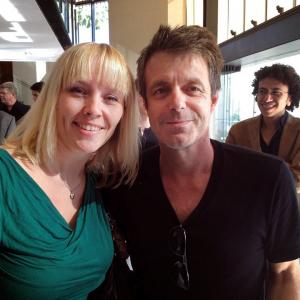 Christine Hals and film composer Harry GregsonWilliams at the Sundance Composers Lab