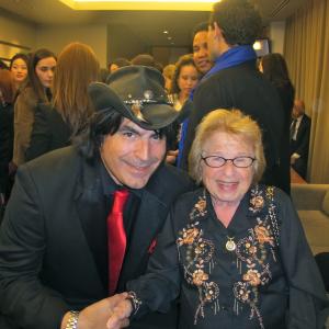 Myself and Dr Ruth Westheimer at the Chinese Film Festival