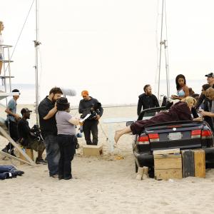 Script Supervising on the set of The Sand.