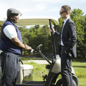 Still of Wendell Pierce Patrick J Adams and Robert Zane in Suits 2011