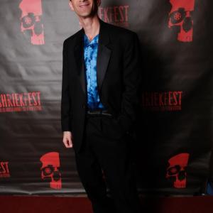 Gregory Blair on the red carpet at Shriekfest 2011