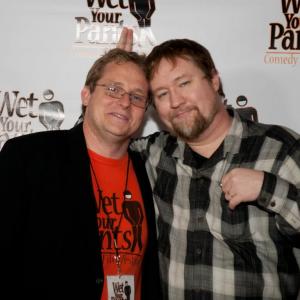 Ken Scott with Brian Pearce at the Wet Your Pants Comedy Film Festival