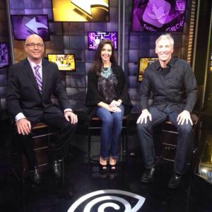 Coach Dave Miller, Wendy Galle and Actor Fred Galle on Los Angeles Lakers LakeShow TWCSportsnet