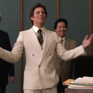 Fred Galle in Anchorman 2 The Legend Continues as Jack Lime's Weatherman