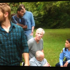 Mike Vogel Fred Galle and Natalie Martinez Under The Dome CBS