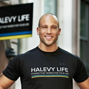 Jeff Halevy in front of his NYC gym Halevy Life