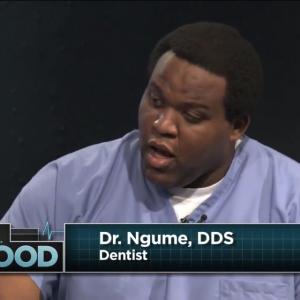 R Charles Wilkerson as Dr Ngume from the Onion Digital Studios Dr Good