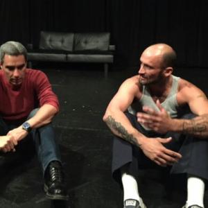 The Maestro Anthony Gilardi and I as Danny from Danny and the Deep Blue Sea. Just completed a monologue and we are going over the scene. Great life, Hippo life.