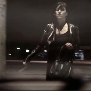 In Web of the Black Widow Monica eludes a potential attacker in a parking lot where she is kidnapped