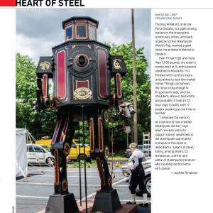 Thomas Willefords Giant Robot installation piece for Shipping Wars in Make Magazine Vol 43