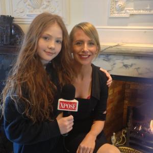 With TV Presenter Aisling O' Loughlin whilst filming for XPOSE TV3 February 2013