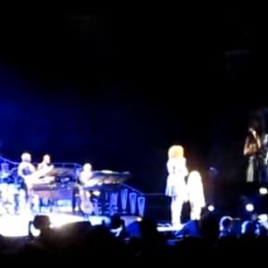 Singing on stage with Whitney Houston  her band in the 02Dublin April 2010