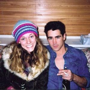 2003 Blair Benson and Colin Farrel on set of Home at the End of the World