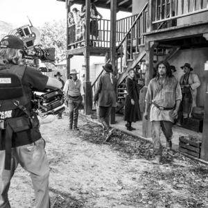 On set of Four Winds at Paramount Ranch California in November 2011